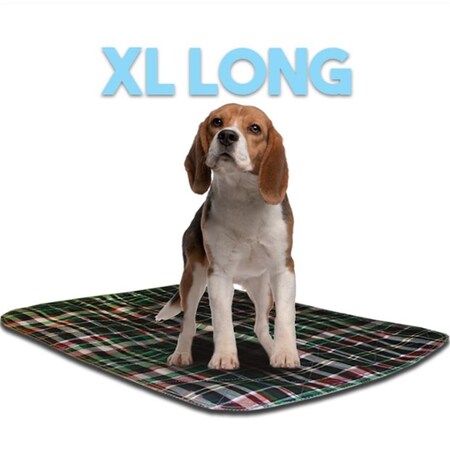 Lennypads 24 x 36 in. Extra Large Washable Pet Pad - Green Plaid LE328902